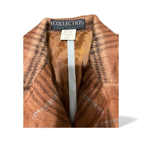 Vtg Collection Harve Benard Brown Alpaca & Wool Blazer Jacket Size 6 - Picture 3 of 10